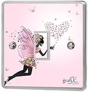 (Design 3) - Fairy Single Light Switch & Double Switch Sticker Vinyl/Skin Cover sw136