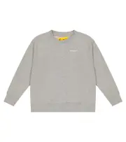 [Off-White Kids] Off-White Kids Logo cotton sweatshirt Y 4 grey