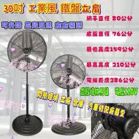 在飛比找Yahoo!奇摩拍賣優惠-訂製品 鐵盤 鐵葉 超強風 立扇 電風扇 大型通風 耐用 3