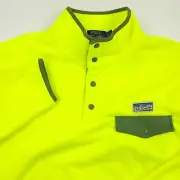 $198 Polo Ralph Lauren Safety Yellow Brushed Fleece Pullover Mens XL