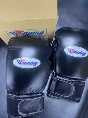 WINNING Boxing Gloves Magic Tape type Black 10oz Made in Japan From Japan