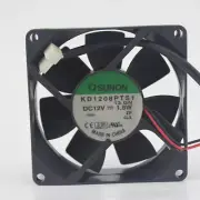 1PC Axial Case Cooling Fan KD1208PTS1 DC 12V 1.8W 37CFM 80*80*25mm 2-wire