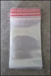 500 Zip Lock Bags 205mm x 265mm (8"x10") LDPE Clear Plastic Ziplock Resealable