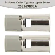 2× Power Outlet Cigarette Lighter Socket 253369B92A for Nissan (for: Nissan)