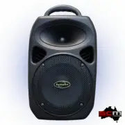 SoundArt 60 Watt Portable PA Sound System Hand Held Wireless Mic Bluetooth USB