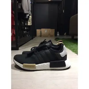 ADIDAS NMD R1 W 黑黃白 編織 BA7751