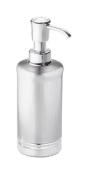 iDesign York Brushed Chrome Metal Lotion/Soap Dispenser