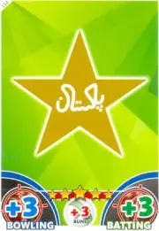 2015 Topps ICC Cricket Attax Card # 154 Pakistan Cricket Logo