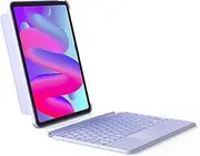 Inateck for iPad Pro 11 inch Case with Keyboard, Compatible with iPad Air 11inch M3/M2,Air 5/4, Pro 11" 4/3/2/1, Detachable iPad Keyboard Case with 7-Color Backlight and Touchpad, KB04111 Purple