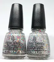 China Glaze Nail Polish It's A Trap-eze ! 1194 Cirque Du Soleil Multi Glitter