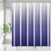 Fabric Shower Curtain for Bathroom, Navy Blue Ombre Bath Shower Curtains Sets