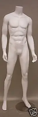 Male Headless Mannequin Display Mannequin Male Dress Form Headless White#KM26BW