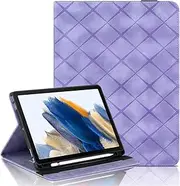 Nexue Case for Samsung Galaxy Tab A8 10.5 Inch 2021/2022 Tablet(SM-X205N/X200N/X207),PU Leather Shockproof Protective Stand,Anti Slip Strip Case Cover with Pencil Holder & Pocket. (Purple)