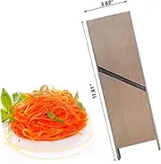 Wooden Stainless Steel Slicer Grater Cutter Shredder For Korean Carrot - Russian Salad - 3.62 x 11.61 Inches by SHSH trade group