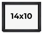 14x10 Shadow Box Frame Black | 1 Inches Deep Real Wood Farmhouse Shadowbox Displ