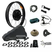 TDR 26x4.00 1500W Rear Fat Wheel Ebike Conversion Kit Hub Motor LCD Display Twist Throttle PAS Disc Brake 7 Speed Freewheel 48V 20AH Battery