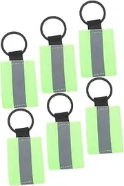 ADOCARN Double Sided Reflective Keychain Tags Stylish Reflective Gear for Men High Visibility Back Pendants Lightweight and Compact for Car Keys Bags and Purses