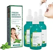 3 pcs Fresh Breath Oral Care Essence,Breath Freshener Bad Breath Eliminating,Bad Mouth Smell Removing Drops,Long Lasting Fresh Breath