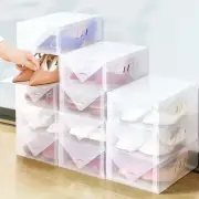 12 Pack Shoe Box Clear Plastic Stackable Organizer Storage Containers Bins Case