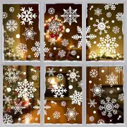 Snowflake Window Clings, Christmas Window Clings 10 Sheets Window Sticker Decor