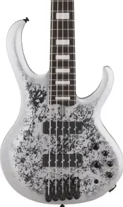 Ibanez BTB25TH5SLM 5 String Electric Bass Guitar - Silver Blizzard Matte