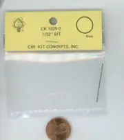 Miniature Dollhouse Cir-kit Concepts #68 1/32" drill bit CK 1025-2 NOTE SIZE
