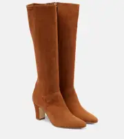 [Manolo Blahnik] Manolo Blahnik Pitana suede knee-high boots AU 10 brown