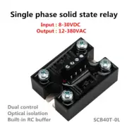 Dual-control single-phase solid state relay 40A DC control AC 8~30VDC