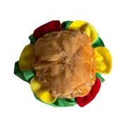 Cute Pet Hamburger Headgear Headdress for Dogs Cats Fun Costume Pet Accessory