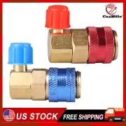 Set of 2 HVAC A/C Air Refrigeration Kit AC Manifold Gauge Set Brass CarBole New