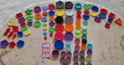 91 BUTTONS SHAPES COLORFUL KIDS & CRAFTS 2 & 4-HOLE FLAT BACKS SETS & SINGLES