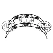 Plant Stand Outdoor Indoor Metal Black