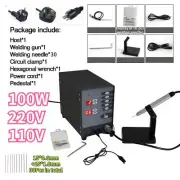 100W 0.5-1.3MM Automatic Spot Welder Pulse Argon Welding Machine + 30pcs Needles