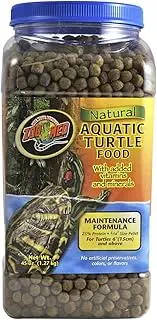 Zoo Med Zm113 Natural Aquatic Turtle Food Maintenance Formula 45 Oz (1 Pack), One Size