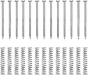ECSiNG 20 Sets Pickup Mounting Screws Pickup Springs Kit for Electric Guitar Musical Instruments Replacement Accessories Silver