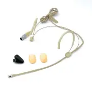 Double earhook Headset Microphone TA4F 4 Pin XLR fits Shure Wireless Bodypacks