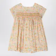[Bonpoint] Dress Maruska pink in Liberty fabric 12 M Pink