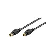 Goobay S-Video Connector Cable, Single Shielded Mini-DIN 4 male (S-Video) > Mini-DIN 4 male (S-Video) - 1 Metre