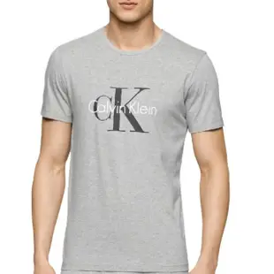 【Calvin Klein 凱文克萊】CK 圓領純棉 ck大logo印刷 短袖 T恤 兩色(透氣 舒適 百搭)