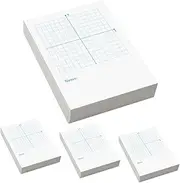 Operitacx Math Xy Axis Papers 4pcs Grid Design Number-line Exercise Books for Coordinate Plotting