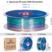 Geeetech Rainbow Filament Silk PLA 1.75mm 1kg About 15M for 3D Printer From AU