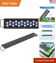 LED Aquarium Light Full Spectrum for 24 Inch to 30 Inch Fish Tank Light Fresh...