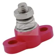 Jaylec BP3817R Power Distribution Post Red S/Steel 3/8" Single Point Conn