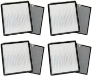 True HEPA Carbon Filter Replacement For Hathaspace HSP001 Smart Air Purifier, 4