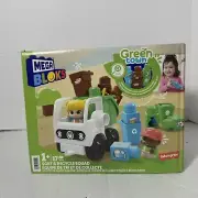 MEGA BLOKS Fisher Price Green Town Sort & Recycle Squad Building Set New