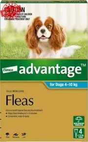 Flea Treatment for Dogs 4-10kg 4 Pack Fast Acting Pest Control Tablets