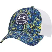 Under Armour Iso-Chill Driver Mesh Blue Yellow Men’s Adjustable Golf Cap Hat New