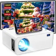 Mini Projector With Wifi 1080P Full HD Projector,