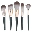 14Pcs Makeup Brush Set Dark Green Beginner Cosmetic Powder Blusher Eyeshadow XXL
