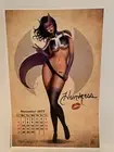 Nathan Szerdy SIGNED Huntress Calendar Art Print Tattoo Batman DC Pin Up